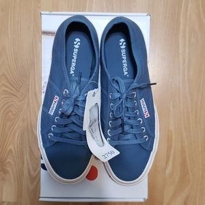 Superga cerulean blue/slate blue cotu sneakers
